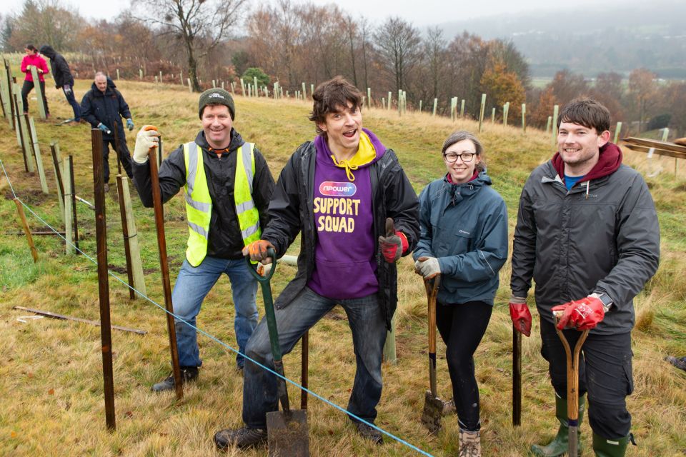 Trees For Cities Rory L With Npowers Rob And Craig R From Solihull And Paula From Npowers Leeds Office 1