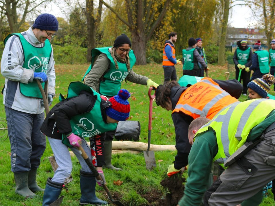 Tree Planting at Hainault Recreation Ground